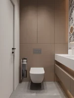 Вбудований тримач для туалетного паперу та йоржика - Зображення 3