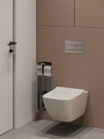 Вбудований тримач для туалетного паперу та йоржика - Зображення 2