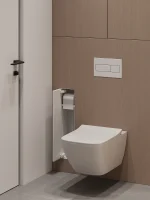 Вбудований тримач для туалетного паперу та йоржика - Зображення 7